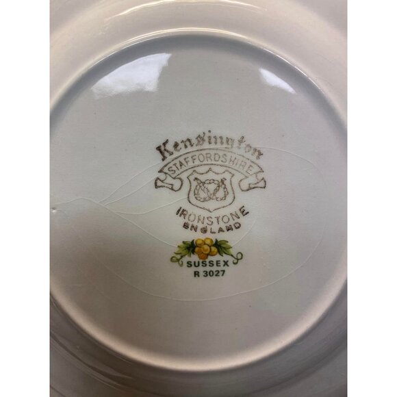 2 Bowls Cereal  Kensington Staffordshire Ironstone England  SUSSEX R3027 - Picture 5 of 5